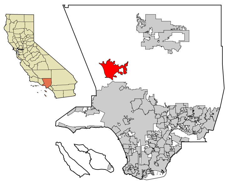 Fil:LA County Incorporated Areas Santa Clarita highlighted.svg