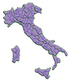 Karta över italiens provinser