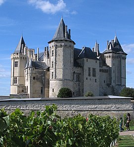 Slott i centrala Saumur - Chateau de Saumur