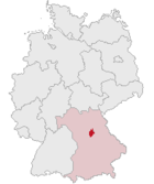 Landkreis Nürberger Lands läge i Tyskland