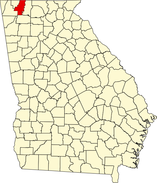 Fil:Map of Georgia highlighting Whitfield County.svg