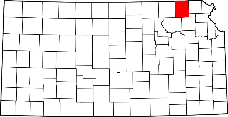 Fil:Map of Kansas highlighting Nemaha County.svg