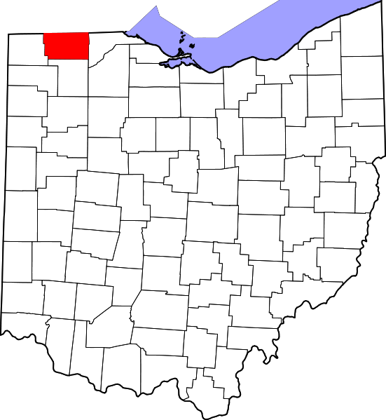 Fil:Map of Ohio highlighting Fulton County.svg