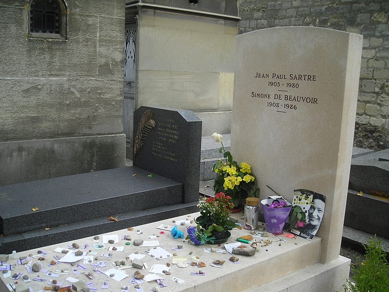 Fil:Sartre+Beauvoir grave.JPG