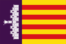 Mallorcas flagga.