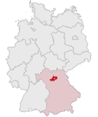Landkreis Bambergs läge i Tyskland