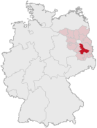 Landkreis Dahme-Spreewald (mörkröd) i Tyskland
