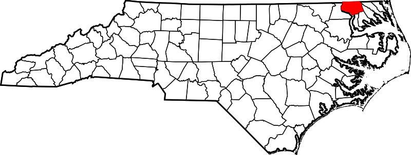 Fil:Map of North Carolina highlighting Gates County.svg