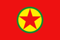 PKK:s flagga sedan 2005.