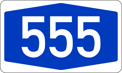 Fil:Bundesautobahn 555 number.svg