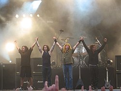 Megadeth live vid Sauna Open Air Festival, Finland.