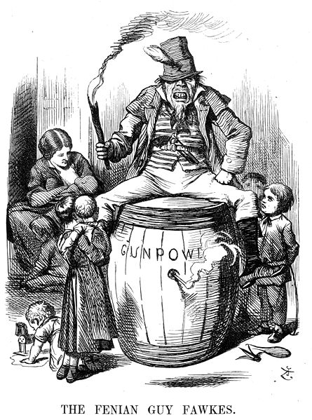 Fil:Punch Anti-Irish propaganda (1867) Guy Fawkes.jpg