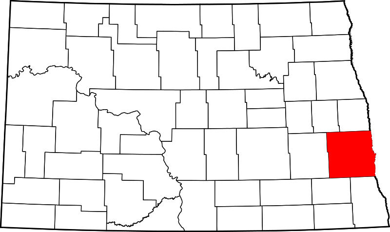 Fil:Map of North Dakota highlighting Cass County.svg