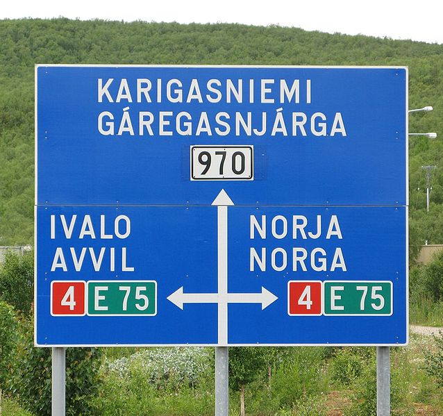 Fil:Utsjoki road sign.jpg