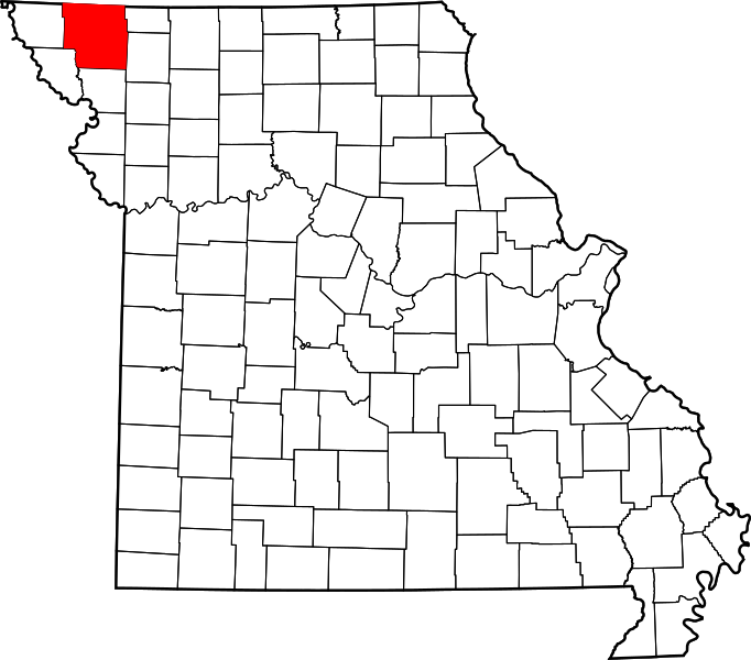 Fil:Map of Missouri highlighting Nodaway County.svg