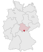 Landkreis Sonneberg (mörkröd) i Tyskland