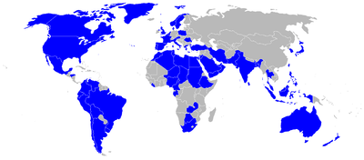 Operators of the C-130 shown in blue