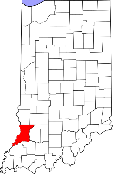 Fil:Map of Indiana highlighting Knox County.svg