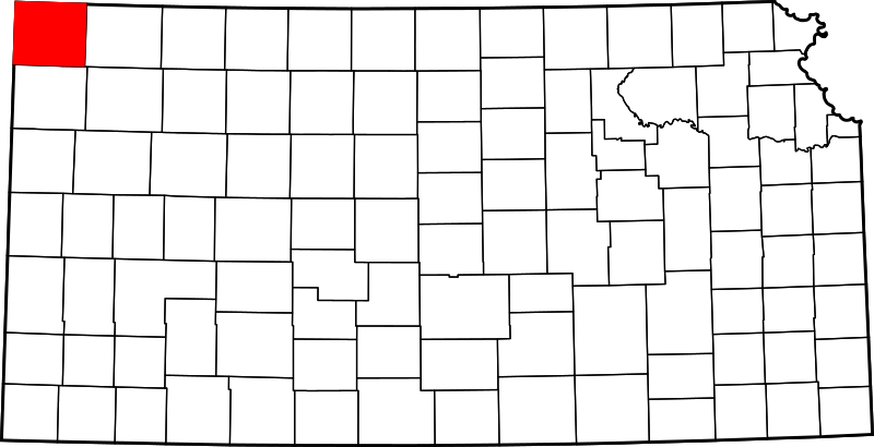 Fil:Map of Kansas highlighting Cheyenne County.svg