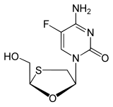 Emtricitabine skeletal.svg