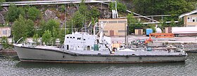 F.d HMS Hasslö i Svindersviken i Nacka juli 2005