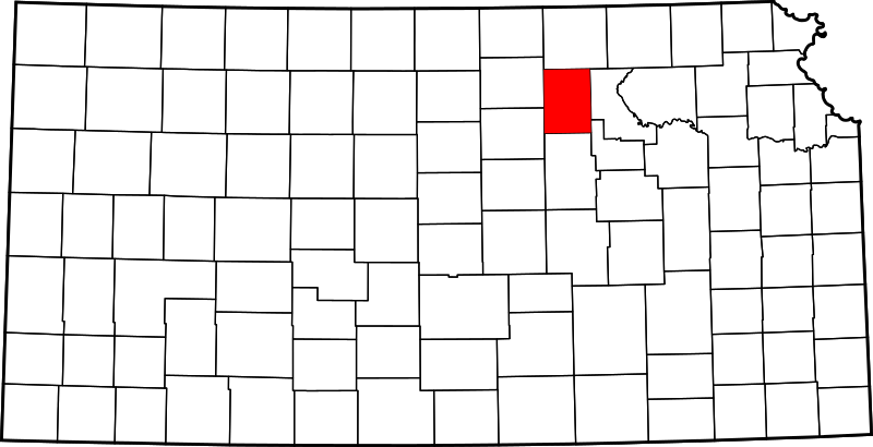 Fil:Map of Kansas highlighting Clay County.svg