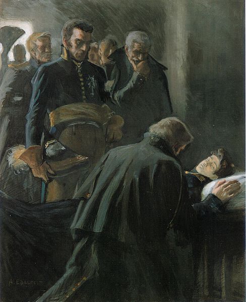 Fil:Wilhelm von Schwerins död, målning av Albert Edelfelt från 1900.jpg