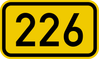 Fil:Bundesstraße 226 number.svg