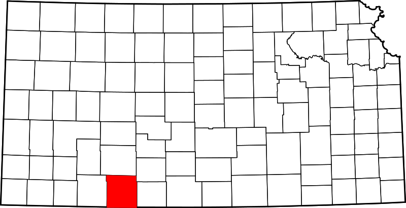 Fil:Map of Kansas highlighting Clark County.svg
