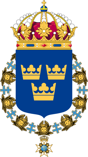 Fil:Coat of Arms of Sweden Lesser Seraphim.svg