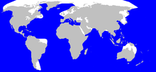 Kaskelotens utbredningsområde (blått)