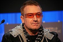 Bono vid World Economic Forum i Davos 2008.