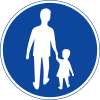 Vägmärket för gångväg eller gångbana