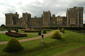 Slottets östra fasad