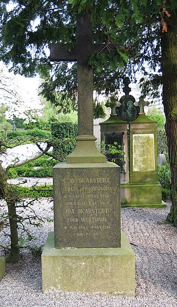 Fil:Grave of swedish professor Carl Wilhelm Skarstedt.jpg