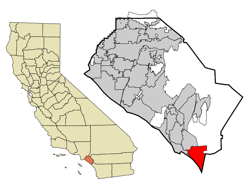 Fil:Orange County California Incorporated and Unincorporated areas San Clemente Highlighted.svg