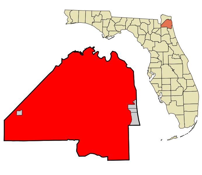 Fil:Duval County Florida Incorporated and Unincorporated areas Jacksonville Highlighted.svg