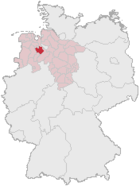 Landkreis Oldenburg (mörkröd) i Tyskland