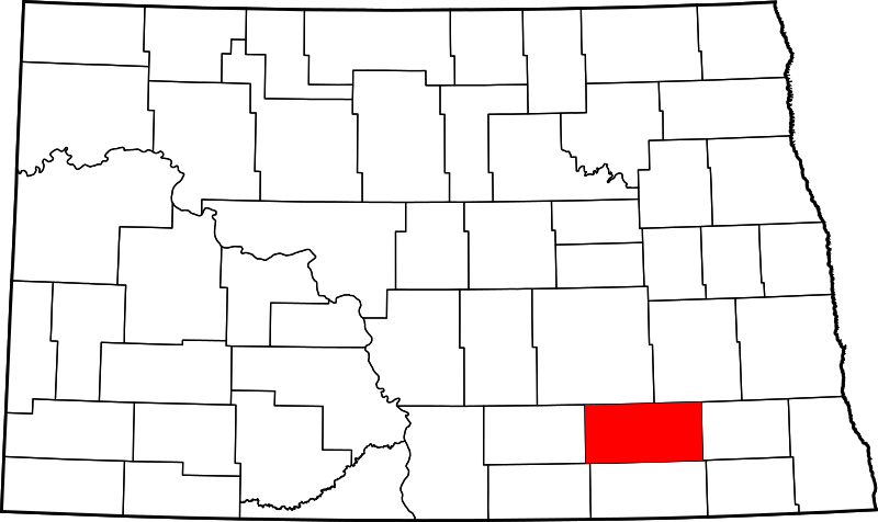 Fil:Map of North Dakota highlighting LaMoure County.svg