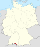 Bodenseekreis läge i Tyskland