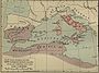 Gränserna för Roms och Kartaghos inflytandezoner strax innan kriget
