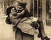 Stalin med dottern Svetlana 1935.