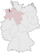 Landkreis Friesland (mörkröd) i Tyskland