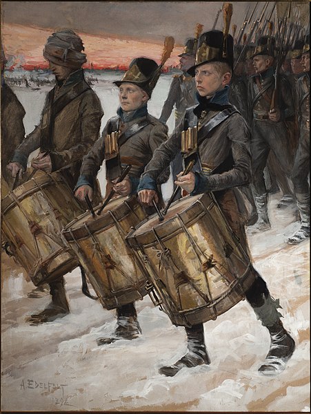 Fil:Björneborgarnas marsch, akvarell av Albert Edelfelt från 1900.jpg