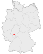 Offenbach på Tysklands karta