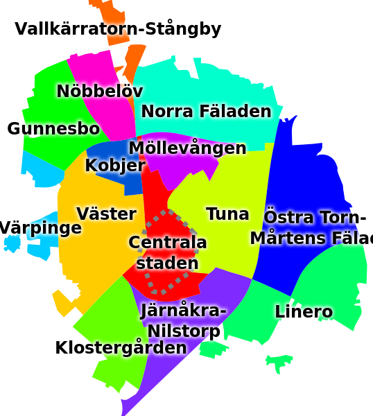 Fil:Karta över Lund - stadsdelar.svg