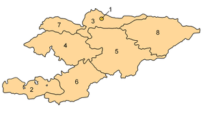 Kirgizistans provinser