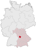 Landkreis Weißenburg-Gunzenhausens läge i Tyskland