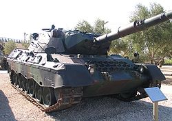 Leopard 1A1A1 at Yad la-Shiryon Museum, Israel