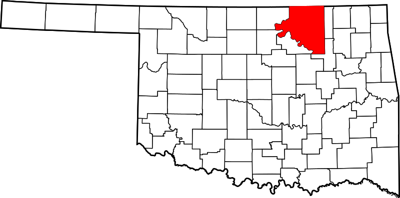 Fil:Map of Oklahoma highlighting Osage County.svg